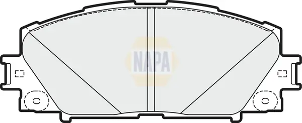 Bremsbelagsatz, Scheibenbremse Vorderachse NAPA NBP1594