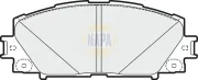 Bremsbelagsatz, Scheibenbremse Vorderachse NAPA NBP1594