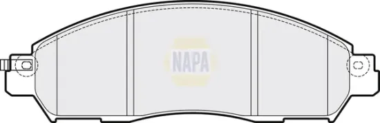 Bremsbelagsatz, Scheibenbremse Vorderachse NAPA NBP1624 Bild Bremsbelagsatz, Scheibenbremse Vorderachse NAPA NBP1624