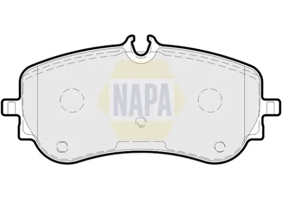 Bremsbelagsatz, Scheibenbremse Hinterachse NAPA NBP1648 Bild Bremsbelagsatz, Scheibenbremse Hinterachse NAPA NBP1648