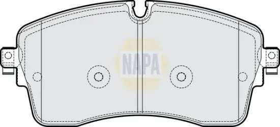 Bremsbelagsatz, Scheibenbremse Vorderachse NAPA NBP1654 Bild Bremsbelagsatz, Scheibenbremse Vorderachse NAPA NBP1654