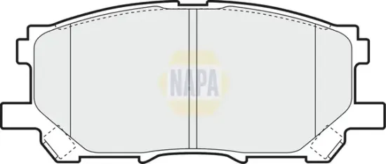 Bremsbelagsatz, Scheibenbremse Vorderachse NAPA NBP1736 Bild Bremsbelagsatz, Scheibenbremse Vorderachse NAPA NBP1736