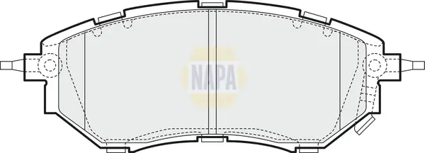 Bremsbelagsatz, Scheibenbremse Vorderachse NAPA NBP1744