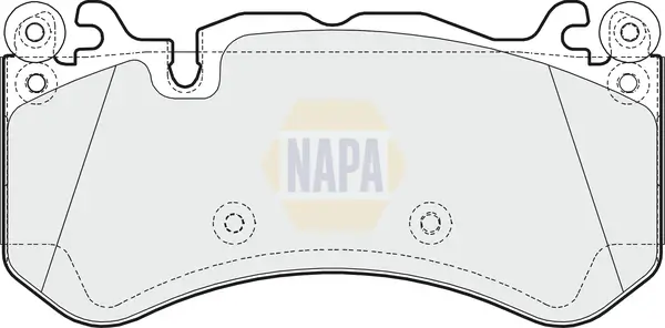 Bremsbelagsatz, Scheibenbremse Vorderachse NAPA NBP1755