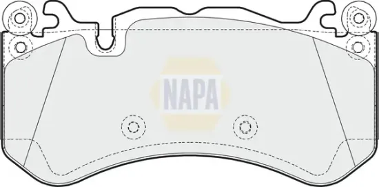 Bremsbelagsatz, Scheibenbremse Vorderachse NAPA NBP1755 Bild Bremsbelagsatz, Scheibenbremse Vorderachse NAPA NBP1755