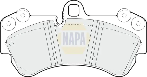 Bremsbelagsatz, Scheibenbremse Vorderachse NAPA NBP1828