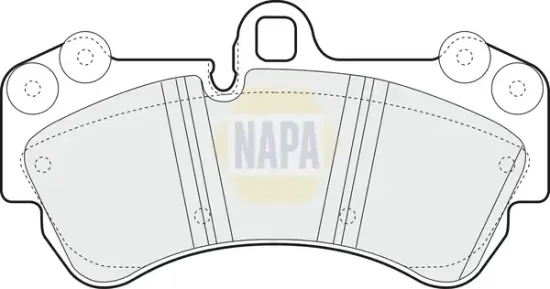 Bremsbelagsatz, Scheibenbremse Vorderachse NAPA NBP1828 Bild Bremsbelagsatz, Scheibenbremse Vorderachse NAPA NBP1828