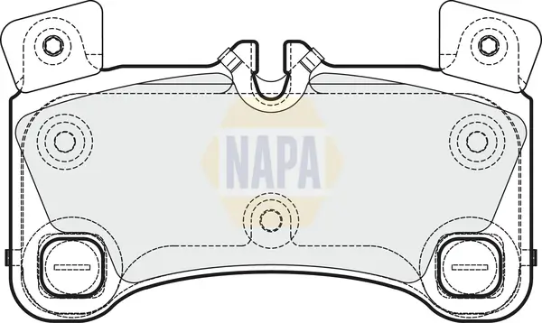 Bremsbelagsatz, Scheibenbremse Hinterachse NAPA NBP1840