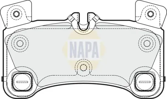 Bremsbelagsatz, Scheibenbremse Hinterachse NAPA NBP1840 Bild Bremsbelagsatz, Scheibenbremse Hinterachse NAPA NBP1840