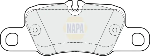 Bremsbelagsatz, Scheibenbremse Hinterachse NAPA NBP1841