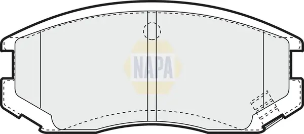 Bremsbelagsatz, Scheibenbremse Vorderachse NAPA NBP1853