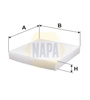 Filter, Innenraumluft NAPA NFC4025 Bild Filter, Innenraumluft NAPA NFC4025