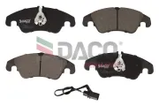 Bremsbelagsatz, Scheibenbremse Vorderachse DACO Germany 320211