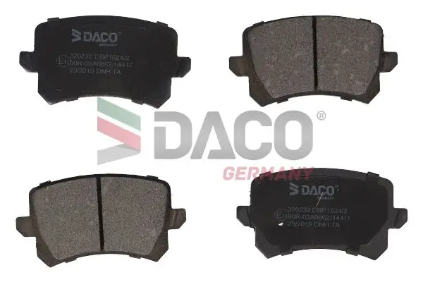 Bremsbelagsatz, Scheibenbremse Hinterachse DACO Germany 320232