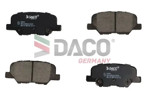 Bremsbelagsatz, Scheibenbremse DACO Germany 320604
