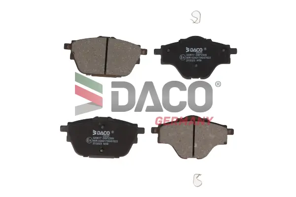 Bremsbelagsatz, Scheibenbremse Hinterachse DACO Germany 320617