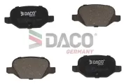 Bremsbelagsatz, Scheibenbremse Hinterachse DACO Germany 320911