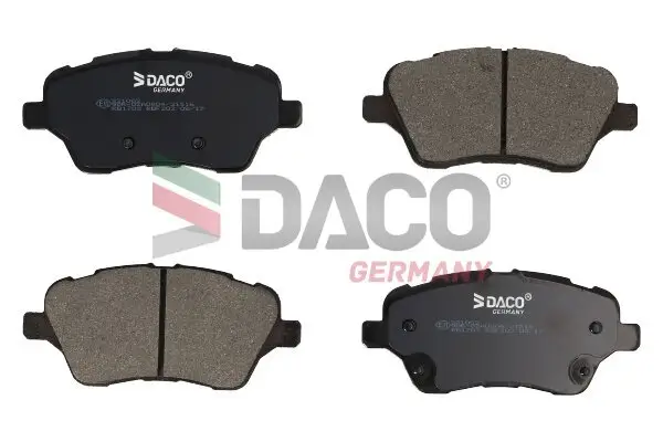 Bremsbelagsatz, Scheibenbremse Vorderachse DACO Germany 321002