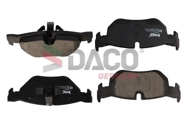 Bremsbelagsatz, Scheibenbremse Hinterachse DACO Germany 321526