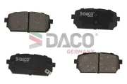 Bremsbelagsatz, Scheibenbremse Hinterachse DACO Germany 321723