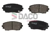 Bremsbelagsatz, Scheibenbremse Vorderachse DACO Germany 321726