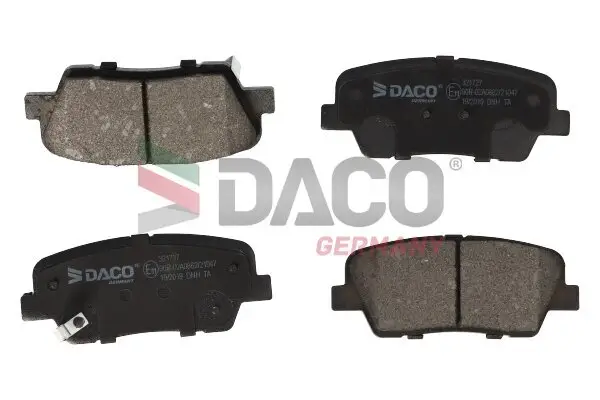Bremsbelagsatz, Scheibenbremse Hinterachse DACO Germany 321727