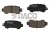 Bremsbelagsatz, Scheibenbremse Hinterachse DACO Germany 322249