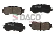 Bremsbelagsatz, Scheibenbremse Hinterachse DACO Germany 322249
