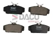 Bremsbelagsatz, Scheibenbremse Vorderachse DACO Germany 322254