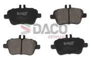 Bremsbelagsatz, Scheibenbremse Hinterachse DACO Germany 322348
