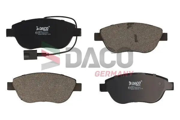 Bremsbelagsatz, Scheibenbremse DACO Germany 322377
