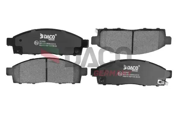 Bremsbelagsatz, Scheibenbremse Vorderachse DACO Germany 322505