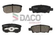 Bremsbelagsatz, Scheibenbremse Hinterachse DACO Germany 322506