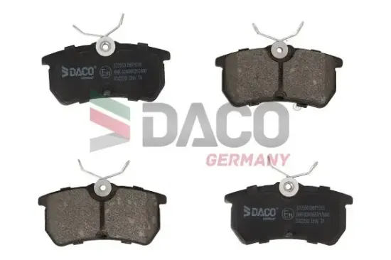 Bremsbelagsatz, Scheibenbremse Hinterachse DACO Germany 322550 Bild Bremsbelagsatz, Scheibenbremse Hinterachse DACO Germany 322550