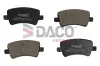 Bremsbelagsatz, Scheibenbremse Hinterachse DACO Germany 322571