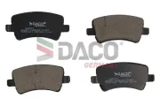 Bremsbelagsatz, Scheibenbremse Hinterachse DACO Germany 322571