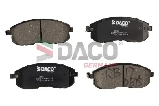 Bremsbelagsatz, Scheibenbremse Vorderachse DACO Germany 322602 Bild Bremsbelagsatz, Scheibenbremse Vorderachse DACO Germany 322602