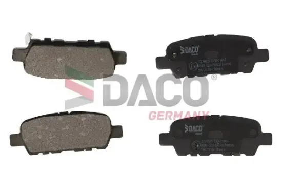 Bremsbelagsatz, Scheibenbremse Hinterachse DACO Germany 322605 Bild Bremsbelagsatz, Scheibenbremse Hinterachse DACO Germany 322605