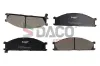 Bremsbelagsatz, Scheibenbremse Vorderachse DACO Germany 322609