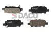 Bremsbelagsatz, Scheibenbremse Hinterachse DACO Germany 322642