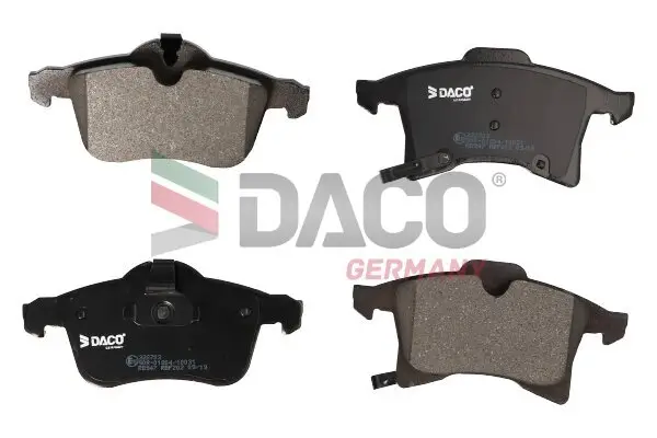 Bremsbelagsatz, Scheibenbremse Vorderachse DACO Germany 322703