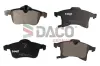 Bremsbelagsatz, Scheibenbremse Vorderachse DACO Germany 322703