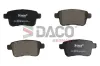 Bremsbelagsatz, Scheibenbremse Hinterachse DACO Germany 323025