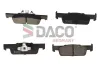 Bremsbelagsatz, Scheibenbremse Vorderachse DACO Germany 323032