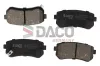 Bremsbelagsatz, Scheibenbremse Hinterachse DACO Germany 323521