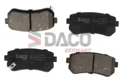Bremsbelagsatz, Scheibenbremse Hinterachse DACO Germany 323521