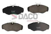Bremsbelagsatz, Scheibenbremse Vorderachse DACO Germany 323626