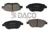 Bremsbelagsatz, Scheibenbremse Vorderachse DACO Germany 323646