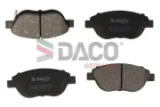 Bremsbelagsatz, Scheibenbremse Vorderachse DACO Germany 323646