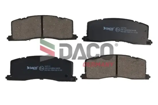 Bremsbelagsatz, Scheibenbremse Hinterachse DACO Germany 323900 Bild Bremsbelagsatz, Scheibenbremse Hinterachse DACO Germany 323900